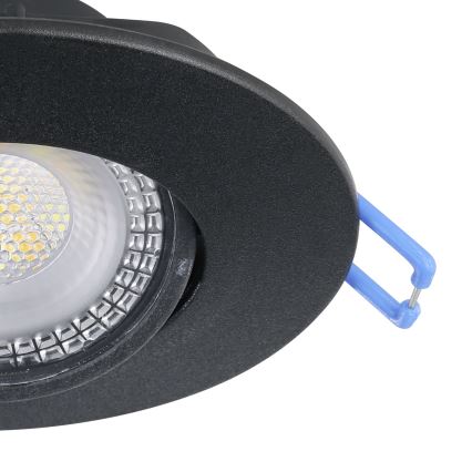 Eglo - Sada 7x LED podhľadových svietidiel LED/4,9W/230V 2700/4000/6500K pr. 9 cm čierna