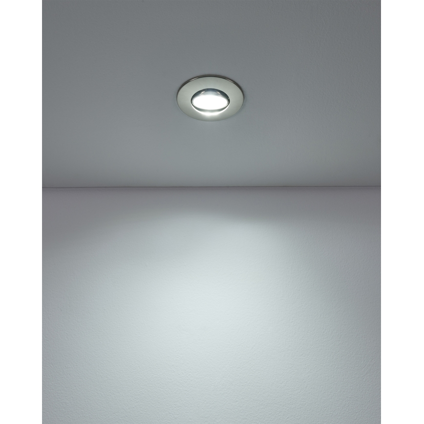 Eglo - SADA 3× LED podhľadových svietidiel LED/4,9W/230V 2700/4000/6500K pr. 9 cm matný chróm