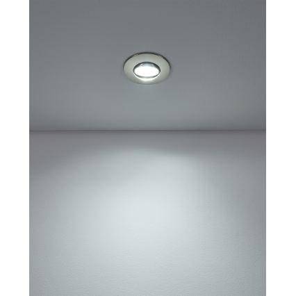 Eglo - SADA 10× zapustených LED svietidiel LED/4,9W/230V 2700/4000/6500K pr. 9 cm matný chróm
