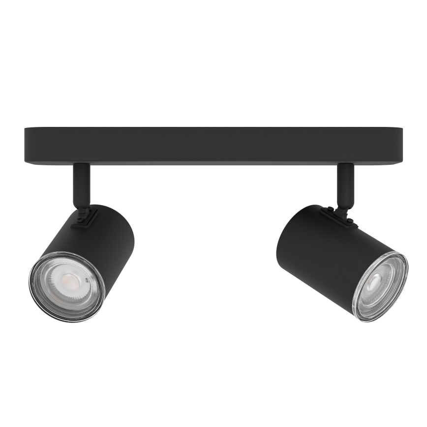 Eglo - Kúpeľňové bodové svietidlo 2xGU10/5W/230V IP44 čierne