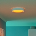 Eglo 300686 - LED RGBW Stmievateľné stropné svietidlo MASSIGNANO-Z LED/18,5W/230V 2700-6500K priemer 40 cm biela + diaľkové ovládanie