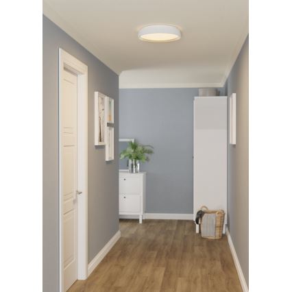 Eglo 300686 - LED RGBW Stmievateľné stropné svietidlo MASSIGNANO-Z LED/18,5W/230V 2700-6500K priemer 40 cm biela + diaľkové ovládanie