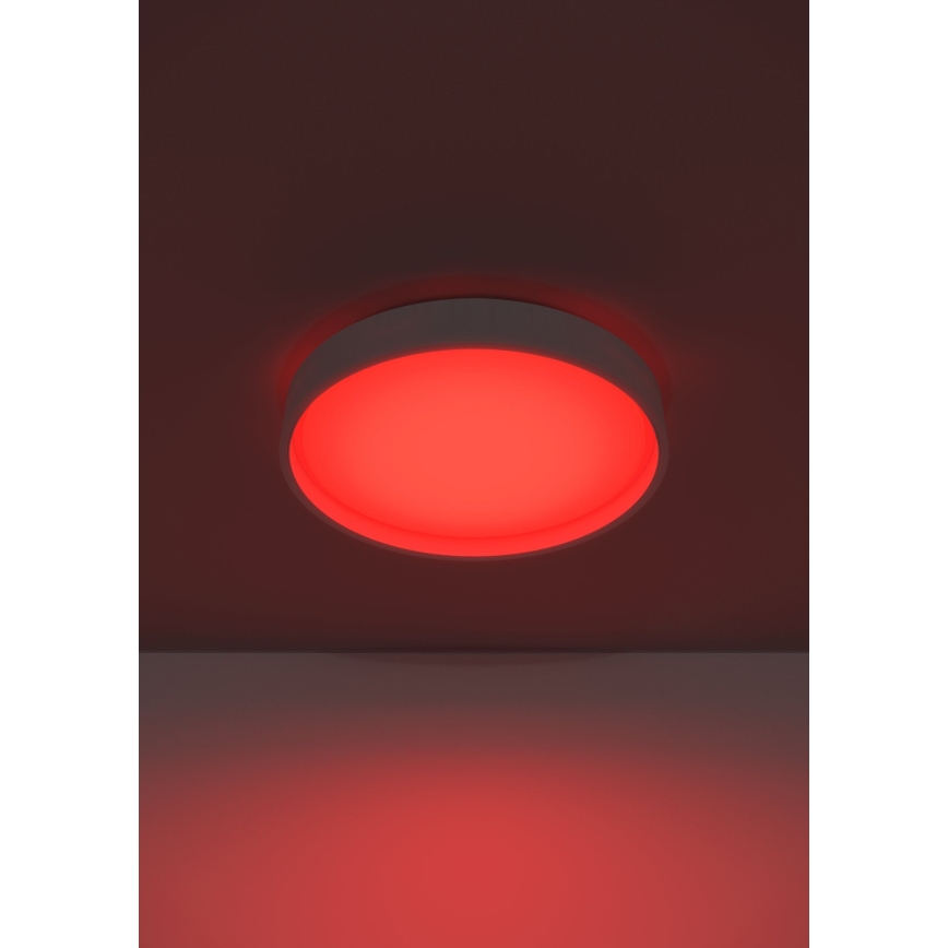 Eglo 300686 - LED RGBW Stmievateľné stropné svietidlo MASSIGNANO-Z LED/18,5W/230V 2700-6500K priemer 40 cm biela + diaľkové ovládanie