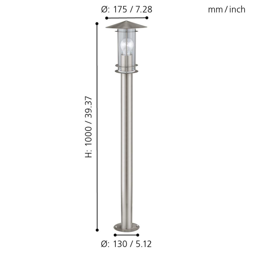 Eglo - Vonkajšia lampa 1xE27/60W/230V IP44