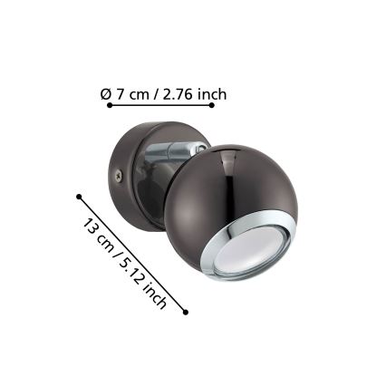 Eglo - LED bodové svietidlo 1xGU10 / 3W / 230V