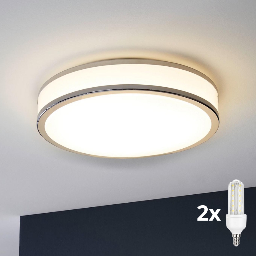 Eglo 31025 - LED Kúpeľňové stropné svietidlo PALERMO 2xE14/40W/230V IP44