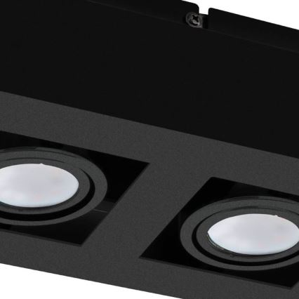 Eglo 31063 - LED bodové svietidlo MENDOZA 2xLED/4,7W/230V 3000K čierne