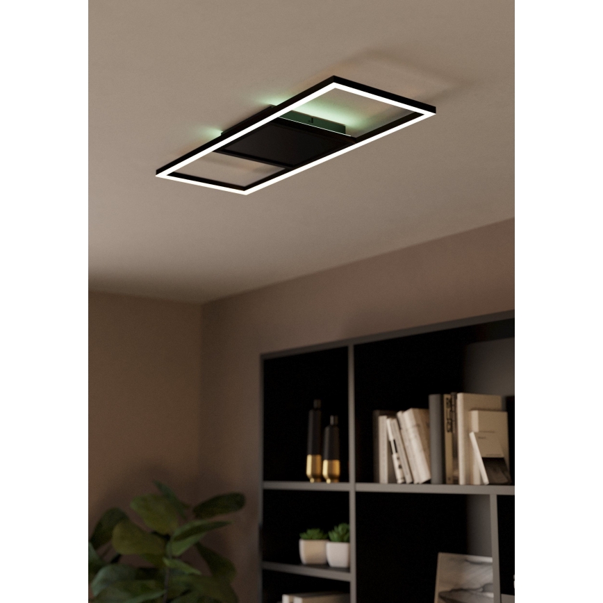 Eglo 31431 - LED RGBW Stmievateľné stropné svietidlo CALAGRANO-Z LED/21W/230V 3000-6500K čierna