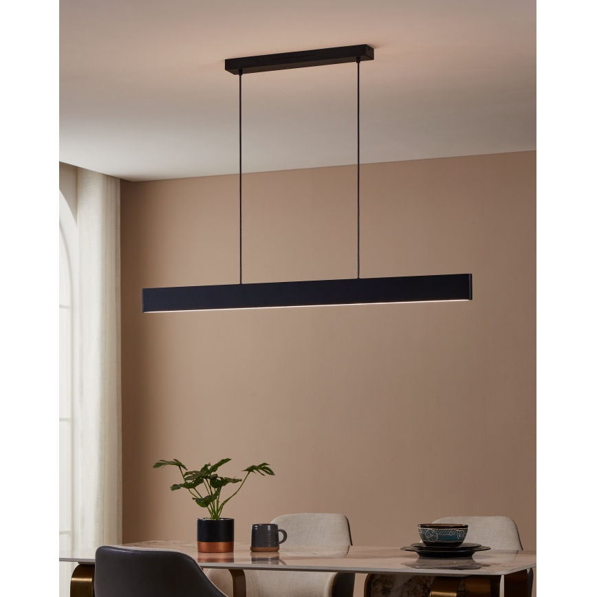 Eglo 31433 - LED RGBW Stmievateľný luster na lanku ANDREAS-Z LED/38W/230V 2700-6500K čierna