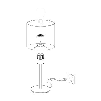 Eglo - Stolná lampa 1xE27/60W/230V