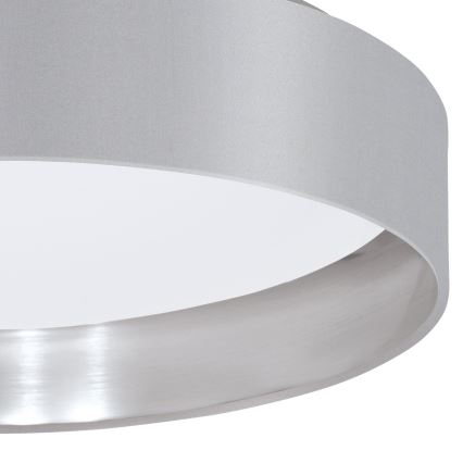 Eglo 31623 - LED stropné svietidlo MASERLO LED/16W/230V 3000K pr. 40,5 cm sivá/strieborná