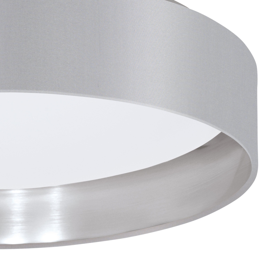 Eglo 31623 - LED stropné svietidlo MASERLO LED/16W/230V 3000K pr. 40,5 cm sivá/strieborná