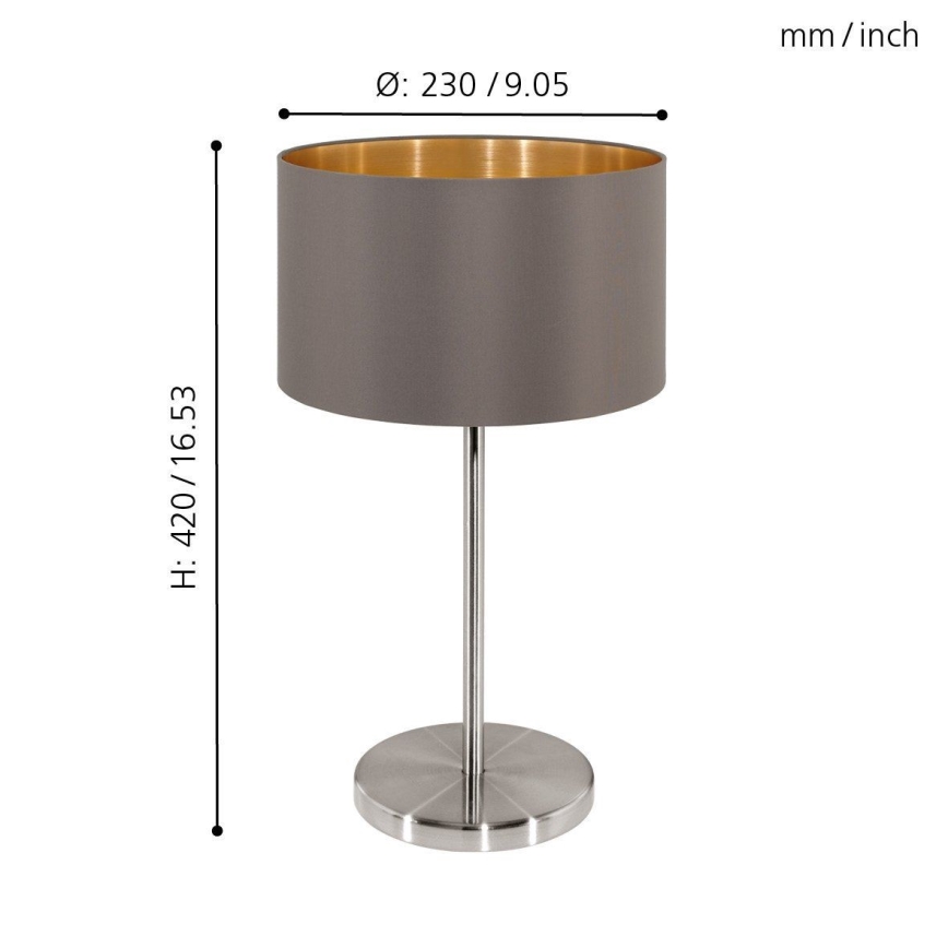 Eglo - Stolná lampa 1xE27/60W/230V