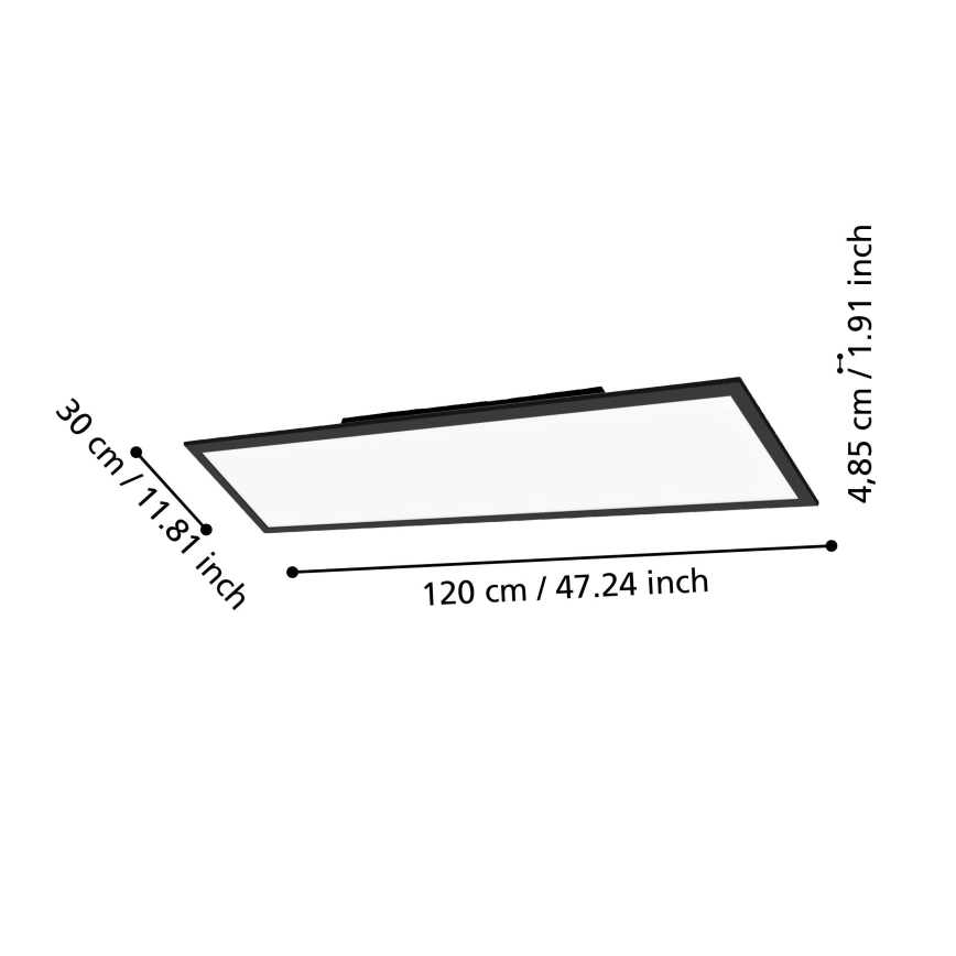 Eglo 31726 - LED Stmievateľné stropné svietidlo SALOBRENA-Z LED/33,5W/230V 2700-6500K čierna