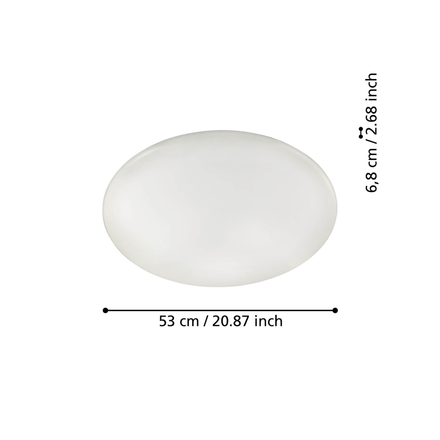 Eglo 31738 - LED Stmievateľné stropné svietidlo TOTARI-Z LED/44,8W/230V 2700-6500K biela