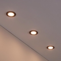 Eglo 31743 - SADA 3× LED stmievateľných kúpeľňových podhľadových svietidiel FUEVA-Z LED/2,8W/230V 2700-6500 IP44 čierne priemer 8,5 cm