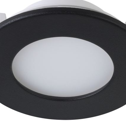 Eglo 31743 - SADA 3× LED stmievateľných kúpeľňových podhľadových svietidiel FUEVA-Z LED/2,8W/230V 2700-6500 IP44 čierne priemer 8,5 cm