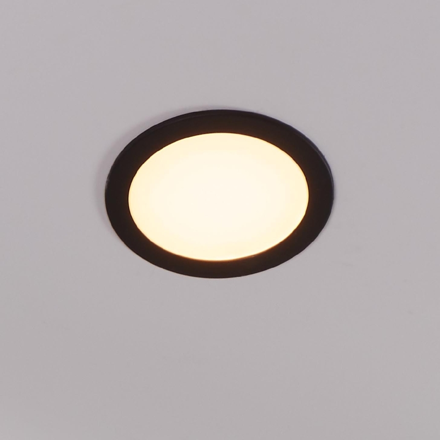 Eglo 31744 - LED Stmievateľné kúpeľňové podhľadové svietidlo FUEVA-Z LED/10,5W/230V 2700-6500K IP44 čierna