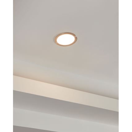 Eglo 31746 - Stmievateľné LED kúpeľňové podhľadové svietidlo FUEVA-Z LED/10,5W/230V 2700-6500K IP44 chróm priemer 16,5 cm