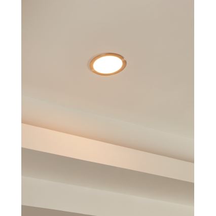 Eglo 31746 - Stmievateľné LED kúpeľňové podhľadové svietidlo FUEVA-Z LED/10,5W/230V 2700-6500K IP44 chróm priemer 16,5 cm