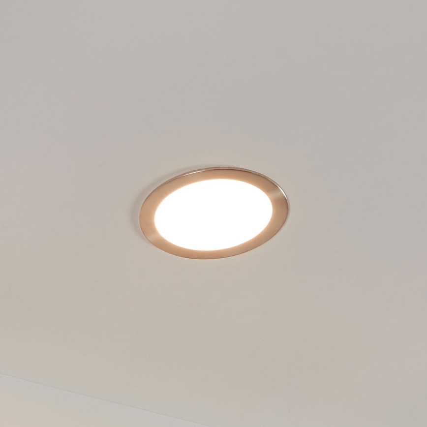 Eglo 31746 - Stmievateľné LED kúpeľňové podhľadové svietidlo FUEVA-Z LED/10,5W/230V 2700-6500K IP44 chróm priemer 16,5 cm
