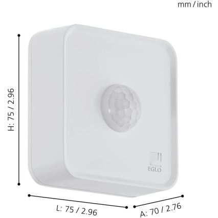 Eglo 31747 - Vonkajší senzor CONNECT-Z 3xAA IP44