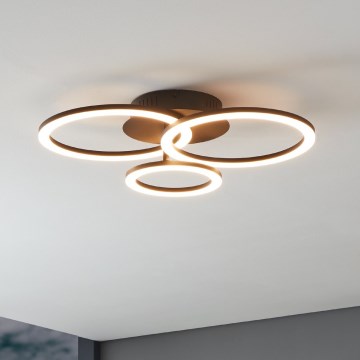 Eglo 31771 - LED Stmievateľné stropné svietidlo PARRAPOS-Z LED/33W/230V 3000-6500K čierna