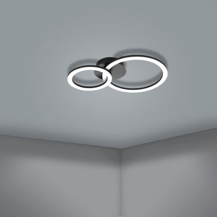 Eglo 31772 - LED Stmievateľné stropné svietidlo PARRAPOS-Z LED/15W/230V 3000-6500K čierna