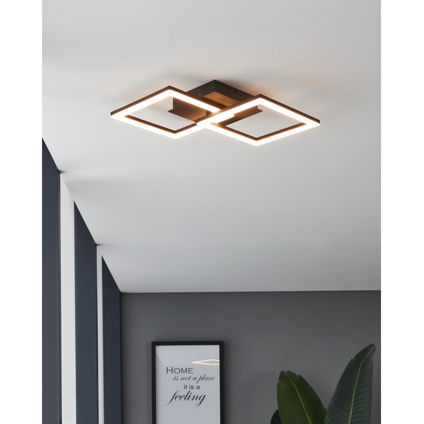 Eglo 31774 - LED Stmievateľné stropné svietidlo PARANDAY-Z LED/21,5W/230V 3000-6500K čierna