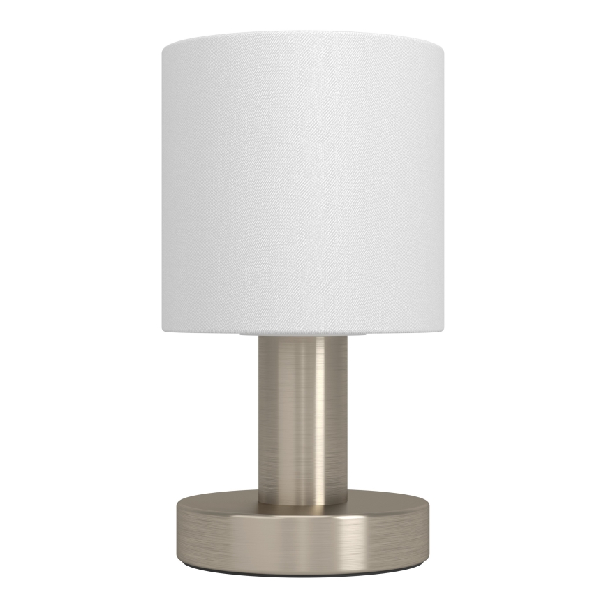 Eglo - Stolná lampa 1xE14/40W/230V biela/matný chróm