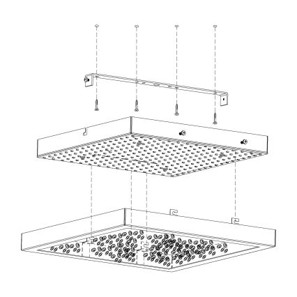 Eglo 32025 - LED Stropné svietidlo CARDITO LED/16W/230V