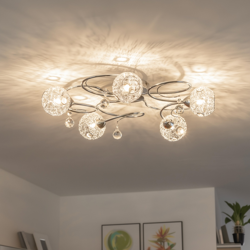 Eglo 32103 - LED prisadený luster VELAGO 5xG9/33W/230V lesklý chróm
