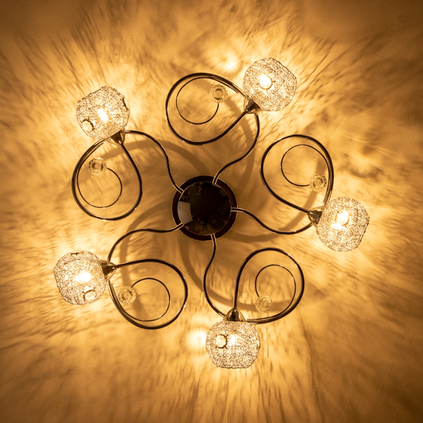 Eglo 32103 - LED prisadený luster VELAGO 5xG9/33W/230V lesklý chróm