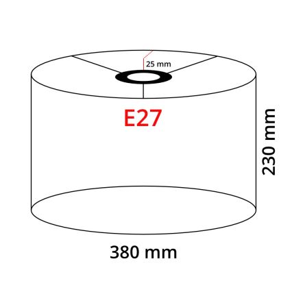 Eglo 32482 - Univerzálne tienidlo TUNJA E27 pr. 38 cm biela