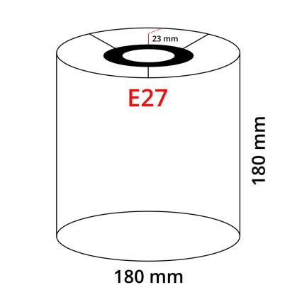 Eglo 32493 - Univerzálne tienidlo TUNJA E27 pr. 18 cm biela