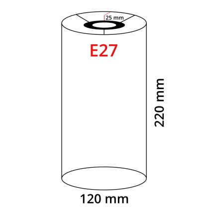 Eglo 32498 - Univerzálne tienidlo TUNJA E27 pr. 12 cm biela