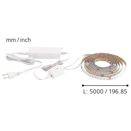 Eglo - LED RGB CCT Pás 5m STRIPE-C LED/16W/230V