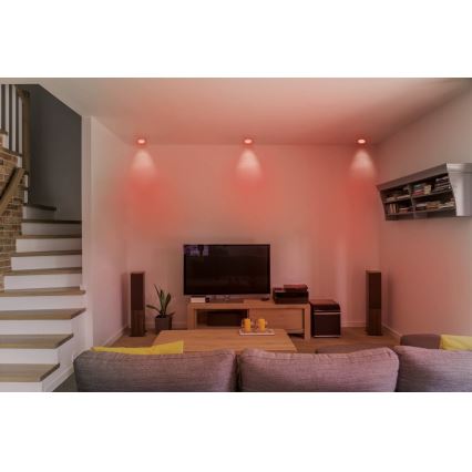 Eglo - LED RGB Stmievateľné podhľadové svietidlo FUEVA-C LED/10,5W/230V