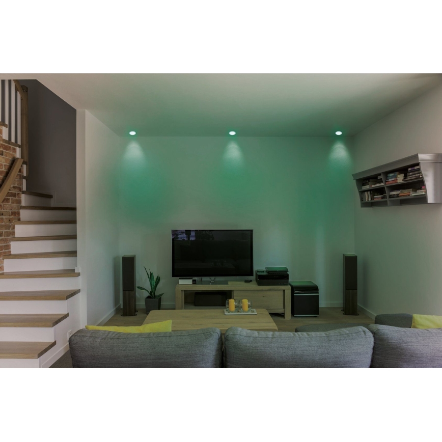 Eglo - LED RGB Stmievateľné podhľadové svietidlo FUEVA-C LED/10,5W/230V