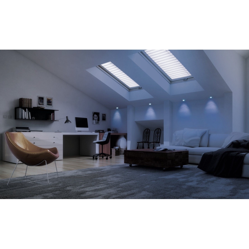 Eglo - LED RGB stmievateľné zapustené stropné svietidlo FUEVA-C LED/10,5W/230V pr. 17 cm