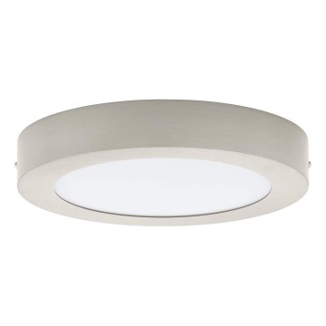 Eglo 32817 - LED stmievateľné stropné svietidlo FUEVA LED/21W/230V 3000-6500K priemer 30 cm matný chróm + diaľkové ovládanie