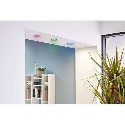 Eglo - SADA 3x RGB LED stmievateľné podhľadové svietidlo FUEVA-C LED/3W/230V priemer 8,5 cm