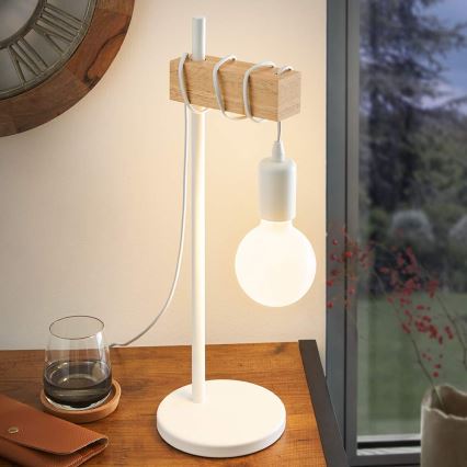 Eglo - Stolná lampa TOWNSHEND 1xE27/10W/230V