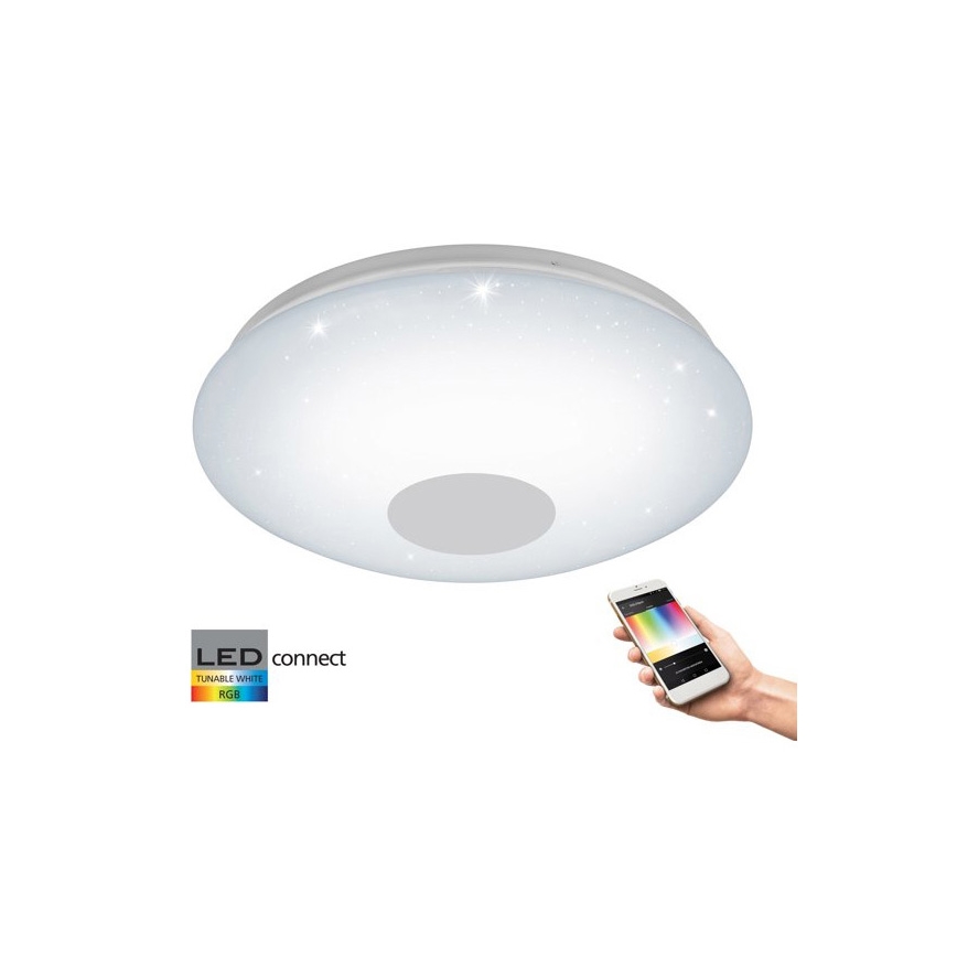 Eglo 33218 - LED RGBW Stmievateľné stropné svietidlo VOLTAGO-C LED/17W/230V 2700-6500K pr. 38 cm