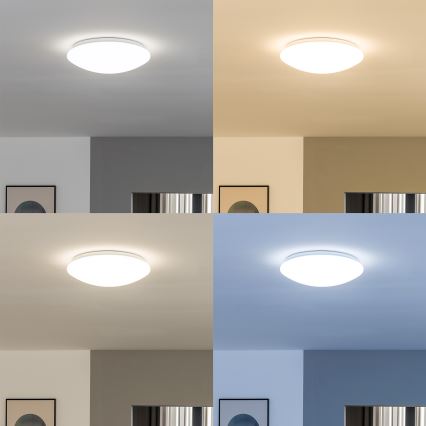 Eglo 33219 - LED RGBW Stmievateľné stropné svietidlo GIRON-C LED/17W/230V pr. 30 cm biele