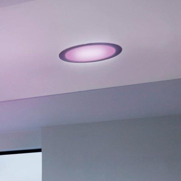 Eglo 33317 - LED RGBW Stmievateľné zapustené stropné svietidlo FUEVA-C LED/15,6W/230V 2700-6500K priemer 22,5 cm