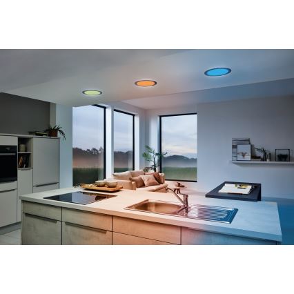 Eglo 33317 - LED RGBW Stmievateľné zapustené stropné svietidlo FUEVA-C LED/15,6W/230V 2700-6500K priemer 22,5 cm