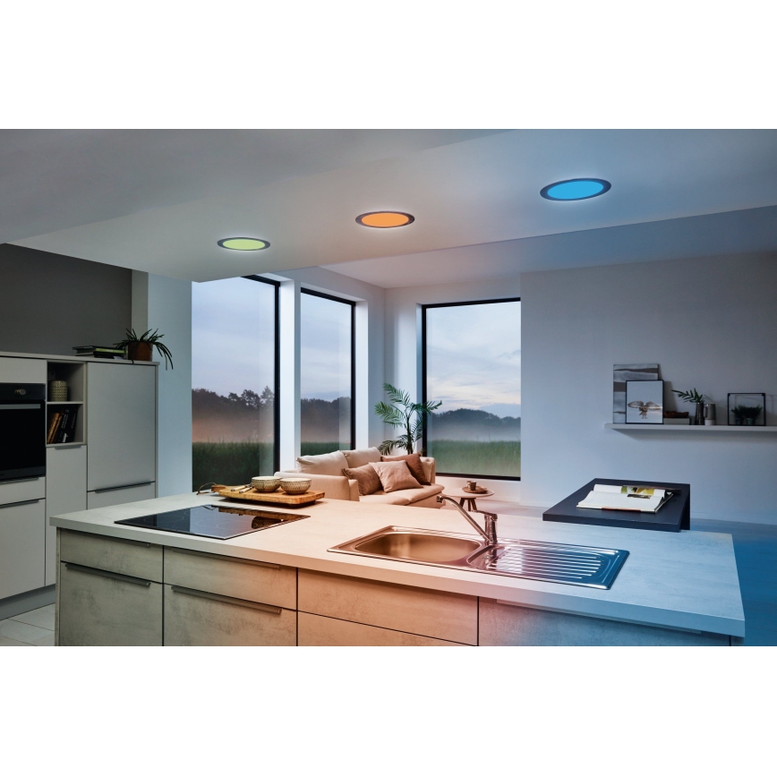 Eglo 33317 - LED RGBW Stmievateľné zapustené stropné svietidlo FUEVA-C LED/15,6W/230V 2700-6500K priemer 22,5 cm
