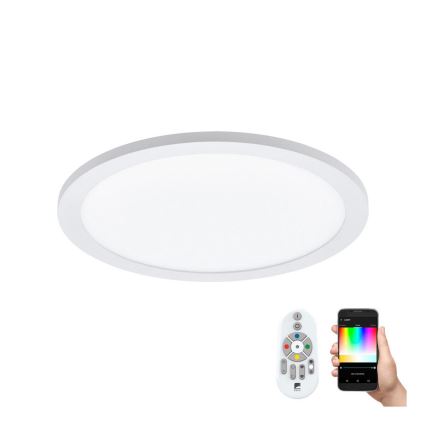 Eglo 33341 - LED RGBW Stmievateľné stropné svietidlo SARSINA-C LED/16W/230V 2700-6500K pr. 30 cm + diaľkové ovládanie