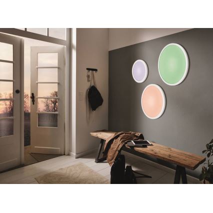 Eglo 33341 - LED RGBW Stmievateľné stropné svietidlo SARSINA-C LED/16W/230V 2700-6500K pr. 30 cm + diaľkové ovládanie